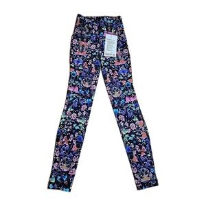 NWT Lululemon Swift Speed High Rise  Legging Flowerscape Black Multi Sz. 0 - 20"